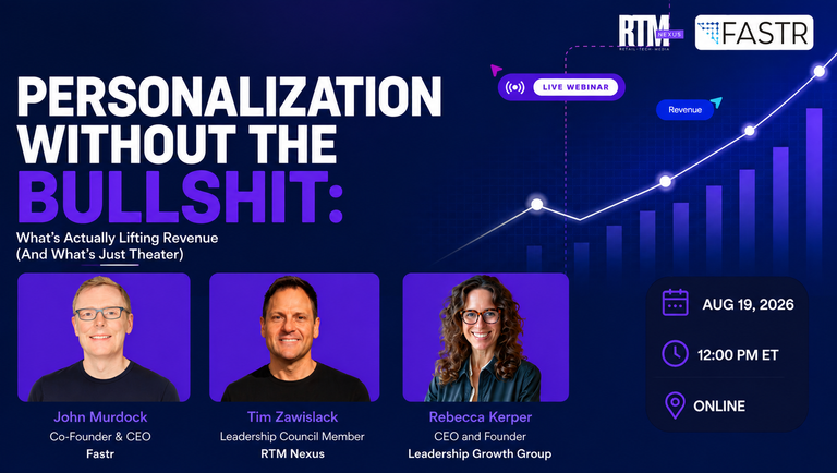 Panel discussion graphic on moving beyond personalization theater toward customer trust and execution